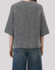 CREW SHORT SLEEVE SWEATER