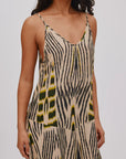 Annebeth Ikat V-Neck Dress by Rabens Saloner, back view