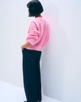 CASHMERE MESH SWEATSHIRT