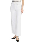 Seamed Wide Trouser Crop by Frame, front view