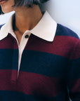 CASHMERE RUGBY STRIPE POLO