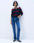 CASHMERE RUGBY STRIPE POLO