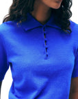 CASHMERE BUTTON POLO