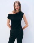 CASHMERE OFF SHOULDER TOP