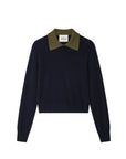 CASHMERE LAYERED COLLAR SWEATER