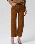 Miro Relaxed Suede Pant by Citizens of Humanity, side view