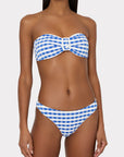 MARGOT JACQUARD COTTAGE BANDEAU TOP