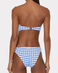MARGOT JACQUARD COTTAGE BIKINI TOP