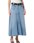 DEVIN PATCH POCKET MAXI SKIRT