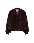 LEOPARD FUR BOMBER JACKET
