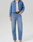 Skylar Denim Jacket by Citizens of Humanity in sunlit, styled view