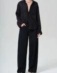 KAYLA SHRUNKEN LINEN SHIRT