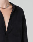 KAYLA SHRUNKEN LINEN SHIRT