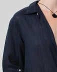 KAYLA SHRUNKEN LINEN SHIRT