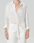 KAYLA SHRUNKEN LINEN SHIRT