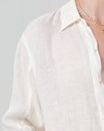KAYLA SHRUNKEN LINEN SHIRT