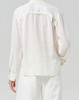 KAYLA SHRUNKEN LINEN SHIRT
