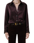 Tullah Satin Shirt by Citizens of Humanity, front view