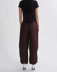 Adine Shrunken Tee by AGOLDE in ristretto, side view