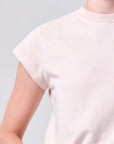Long Line Bryce Cap Sleeve Tee by AGOLDE, styled detail