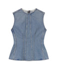 Corbin Denim Shell Shirt by AGOLDE, front view