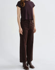 Ren Jean by AGOLDE in sloe berry, side view