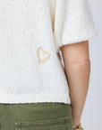 SHORT PUFF SLEEVE SWEATER