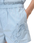 RELAXED SHORTS WITH STITCHING