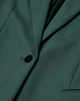 Contemporary Blazer by CLOSED in royal green, back view