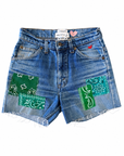 CALL IT BY YOUR NAME LEVI VINTAGE PATCH SHORTS