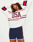 Devyn Oversized Sweatshirt Firework Colorblock