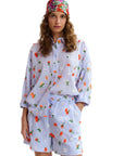 JIMENA EMBROIDERED BOXY SHIRT