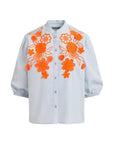 JORJA APPLIQUE FLOWER SHIRT