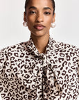 KHALEESI PUSSY BOW TIE SHIRT