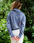 FRINGE SHAWL COLLAR LOVE CARDIGAN