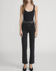 FRAME LE SLEEK STRAIGHT STUDDED JEAN