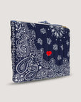 Pochette Zippée Matelassé - COEUR