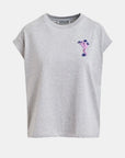 JUNGALA BEADED EMBROIDERED T-SHIRT