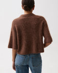 Nadya Polo Sweater by Pistola in Roche brown, side view