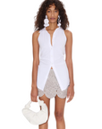 Loch Sleeveless Poplin by Simon Miller, front view