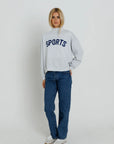 Sports Mockneck Sweatshirt by Sunny Somewhere, styled view