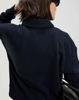THE FRENCH TERRY POLO IN NAVY