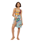 LUCY PRINTED LINEN SCARF
