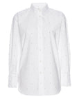 The Oversized Pearl Shirt by Frame, back view