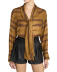 THE SILK OVERSIZED TIE SHIRT