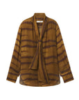THE SILK OVERSIZED TIE SHIRT