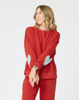 Ex-Boyfriend Patchwork Sweatshirt by Kerri Rosenthal, front view