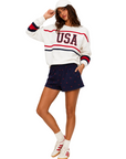 Devyn Oversized Sweatshirt Firework Colorblock