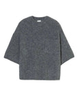 CREW SHORT SLEEVE SWEATER