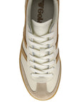 Viper Leather Sneakers by Gola in white and bone, detail view